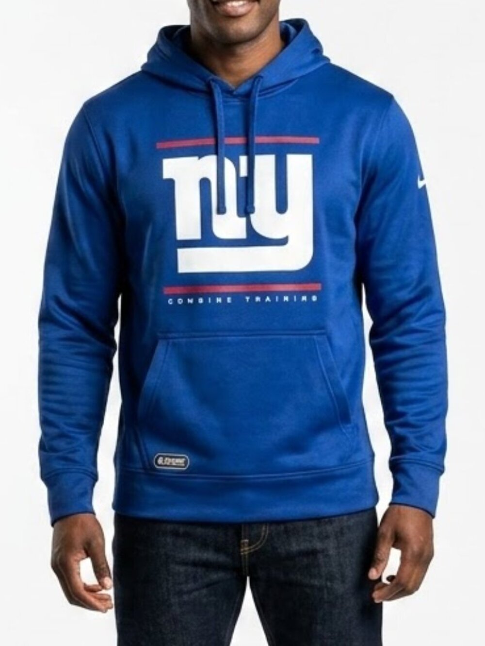 New Era New York Giants Hoodie XL Combine Training Gorpcore Blue Sportswear
